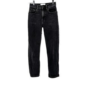Everlane The Cheeky Crop Jeans Women's‎ Size 24 Black Stretch Ankle High Waisted